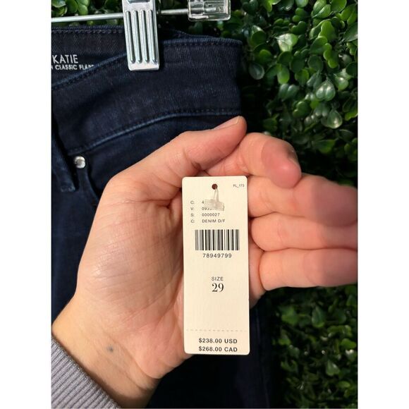 FIDELITY Womens KATIE HIGH-RISE CLASSIC FLARE Empress Blue JEANS~Size 29~New - Picture 4 of 6